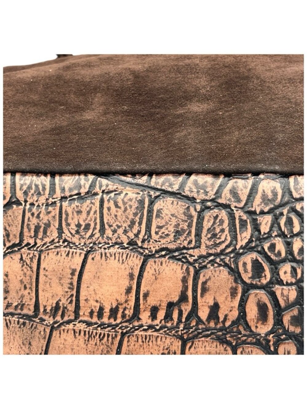 Gun Tote’n Mamas Adjustable Concealed Carry Brown Leather Suede Purse - Picture 16 of 16